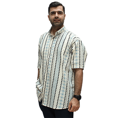 پیراهن استین کوتاه سایز بزرگ مردانه کد محصول nex6802